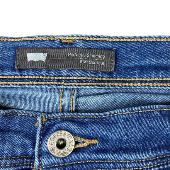 Levi’s 512 Perfectly Slimming High Rise Bootcut Jeans Size 33 - Picture 3 of 7